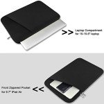 Durable Black Laptop Sleeve for 15.6" Devices