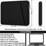 Durable Black Laptop Sleeve for 15.6" Devices