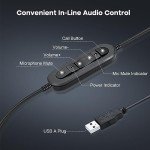 MAIRDI USB Headset with Microphone for PC