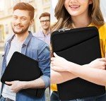 Durable Black Laptop Sleeve for 15.6" Devices