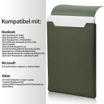 Padded 13.3-14" Laptop Sleeve Bag - Dark Green