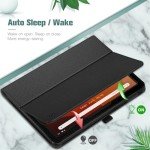 Fintie Folio Case for All-New Amazon Fire HD 10 and 10 Plus Tablet (13th/11th Generation, 2023/2021 Release) 10.1" - Slim Fit Standing Cover with Auto Sleep/Wake, Black