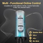 3-in-1 USB Headset with Noise-Cancelling Mic