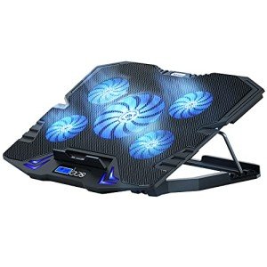 TopMate C5 Gaming Laptop Cooler with LCD Screen