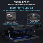 TopMate C5 Gaming Laptop Cooler with LCD Screen