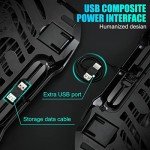 RGB Gaming Laptop Cooling Pad with Quiet Fans