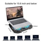 RGB Gaming Laptop Cooling Pad with Quiet Fans