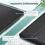 Fintie Folio Case for All-New Amazon Fire HD 10 and 10 Plus Tablet (13th/11th Generation, 2023/2021 Release) 10.1" - Slim Fit Standing Cover with Auto Sleep/Wake, Black
