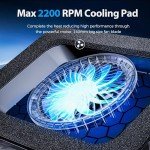 AICHESON RGB Gaming Laptop Cooling Pad with Fan