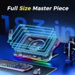 AICHESON RGB Gaming Laptop Cooling Pad with Fan
