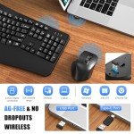Wireless Ergonomic Keyboard and Mouse Combo