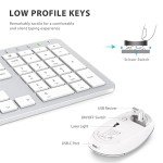 iClever Ergonomic Wireless Keyboard and Mouse Combo