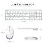 iClever Ergonomic Wireless Keyboard and Mouse Combo