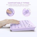 Seenda 2.4GHz Wireless Keyboard and Mouse Set, Purple