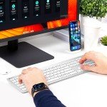 iClever Ergonomic Wireless Keyboard and Mouse Combo