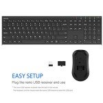 Arteck Slim Wireless Keyboard and Mouse Combo