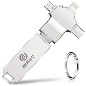 128GB 4-in-1 Photo Backup USB Flash Drive