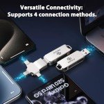 128GB 4-in-1 Photo Backup USB Flash Drive