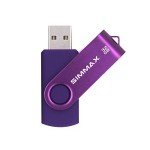 SIMMAX 32GB Purple USB 2.0 Flash Drive