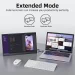 15.6" FHD Portable Monitor with USB-C/HDMI
