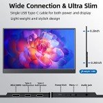 15.6" FHD Portable Monitor with USB-C/HDMI