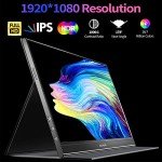 15.6" FHD Portable Gaming Monitor with Speakers