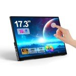 17.3" 4K Touchscreen Portable Monitor with Dual Speakers