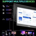 15.6" FHD Portable Gaming Monitor with Speakers