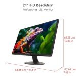 Sceptre 24" Thin 1080p LED Monitor with Speakers
