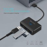 KEYMOX 4-Port USB 3.0 Hub - Compact Black
