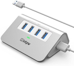 Aluminum 4-Port USB 3.0 Hub with Cable