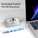Aluminum 4-Port USB 3.0 Hub with Cable