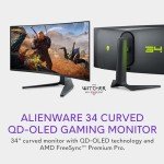 Alienware 34" Curved QD-OLED Gaming Monitor