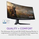 Alienware 34" Curved QD-OLED Gaming Monitor