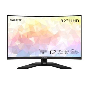 GIGABYTE 32" 4K Curved Gaming Monitor 144Hz