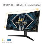 ASUS TUF 34" Curved Gaming Monitor - WQHD, 165Hz