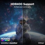 KOORUI 34" Curved WQHD 165Hz Gaming Monitor