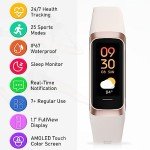Waterproof Fitness Tracker with Touch Screen Display