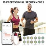 Waterproof Fitness Tracker with Touch Screen Display