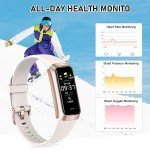 Waterproof Fitness Tracker with Touch Screen Display