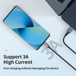 Hrbzo USB C Fast Charger Cable 3-Pack Black