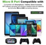 3-Pack 6FT Braided Micro USB Charging Cables