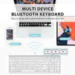 iClever BK10 Multi-Device Bluetooth Keyboard with Number Pad