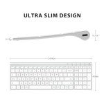 iClever BK10 Multi-Device Bluetooth Keyboard with Number Pad