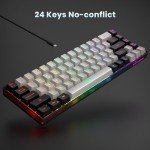 Compact 65% RGB Gaming Keyboard for PC/Mac