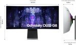 SAMSUNG 34" Odyssey G85SB Curved Gaming Monitor