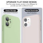 Vooii Compatible with iPhone 11 Case, Upgraded Liquid Silicone with [Flat Edges] [Camera Protection] [Soft Anti-Scratch Microfiber Lining] Phone Case for iPhone 11 6.1 inch - Matcha