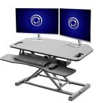 VIVO 38" Adjustable Corner Desk Converter