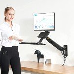 Height Adjustable Wall Mount Sit-Stand Workstation