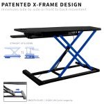 VIVO 38" Adjustable Corner Desk Converter